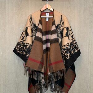 Burberry Reversible Stylish Tan and Black Women's Shawl